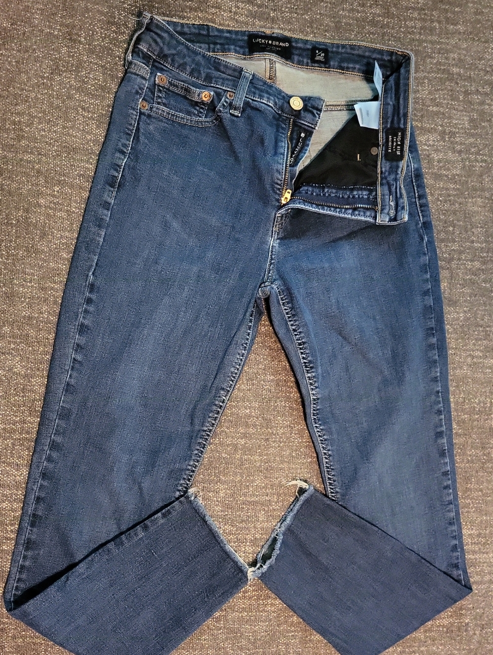 Lucky Brand Women's Slim Straight Jeans in Medium Blue Wash Size 8/29